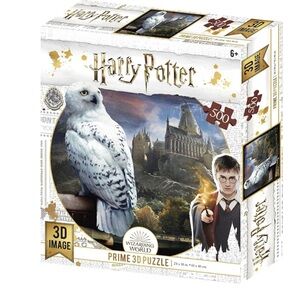 Warner Bros. White and Gold Majestic Owl. Harry Potter/ Prime 3D Puzzle